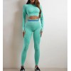 Комплект для фитнеса Crop top+Leggings melange 09